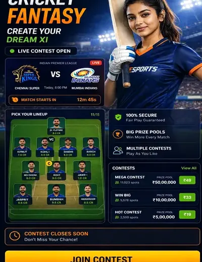 Dream77pro (dream 77 pro) fantasy cricket & matchday visual 3